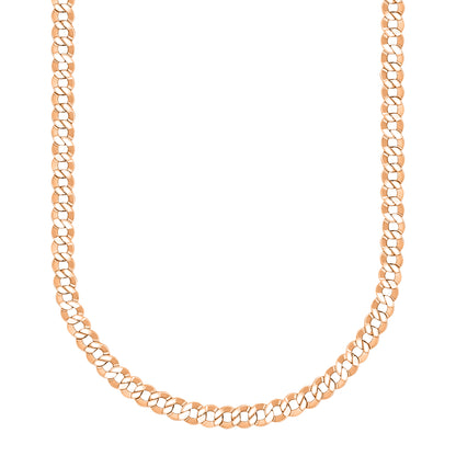 18K Rose Gold Curb Link Chain