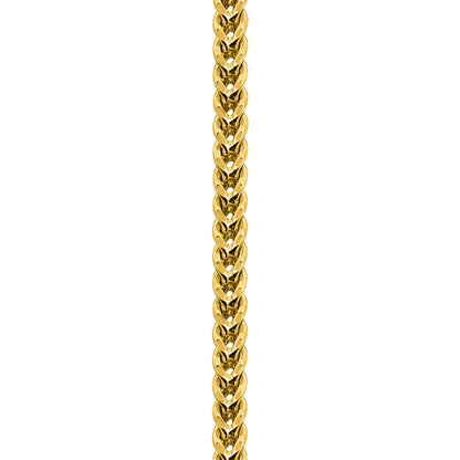 10K Yellow Gold Franco Anklet
