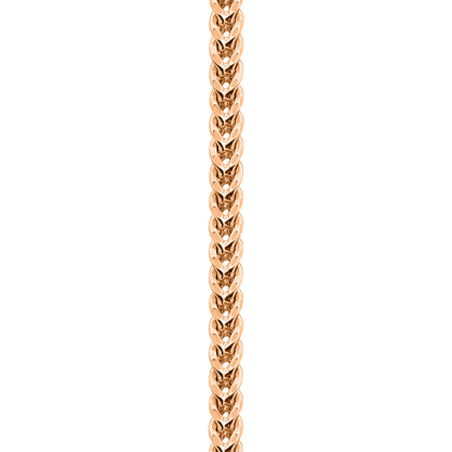 14K Rose Gold Franco Anklet