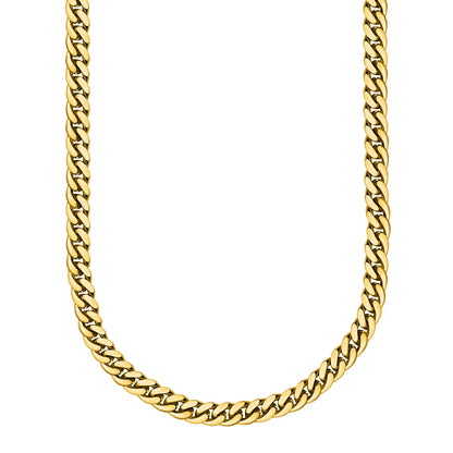 Gold Finished 925 Silver Handmade Miami Cuban Link