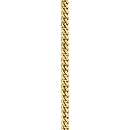 Gold Finished 925 Silver Handmade Cuban Link Bracelet