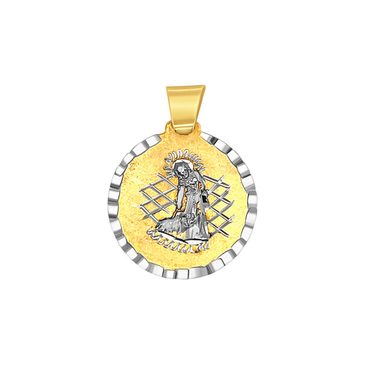 Gold and White Gold San Lazaro Pendant