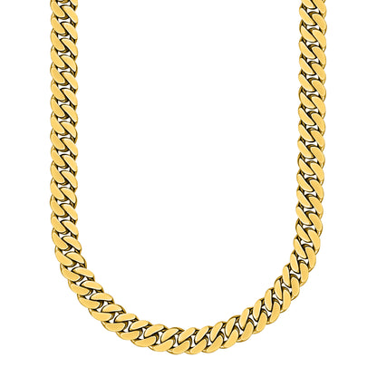 Gold Finished 925 Silver Handmade Miami Cuban Link