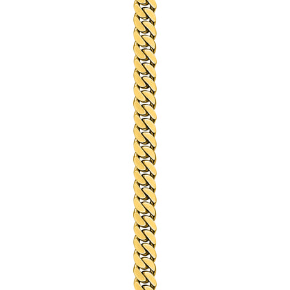 Gold Finished 925 Silver Handmade Cuban Link Bracelet