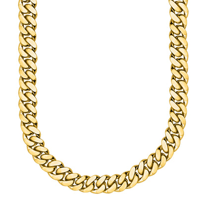 Gold Finished 925 Silver Handmade Miami Cuban Link