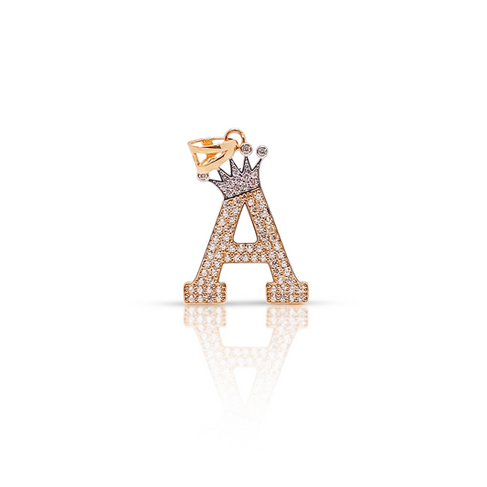 Crown Letter Pendant