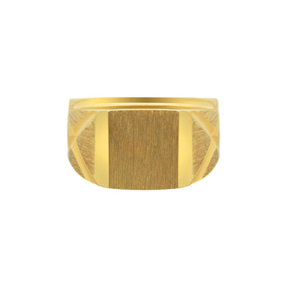 Square Satin Signet Ring