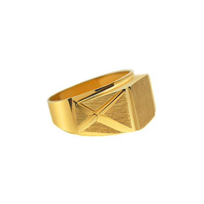 Square Satin Signet Ring
