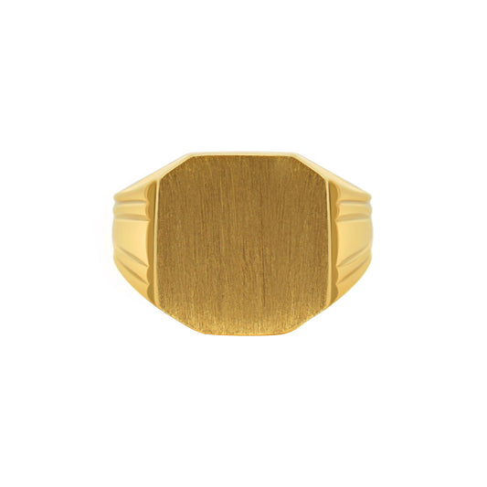 Square Octagon Signet Ring