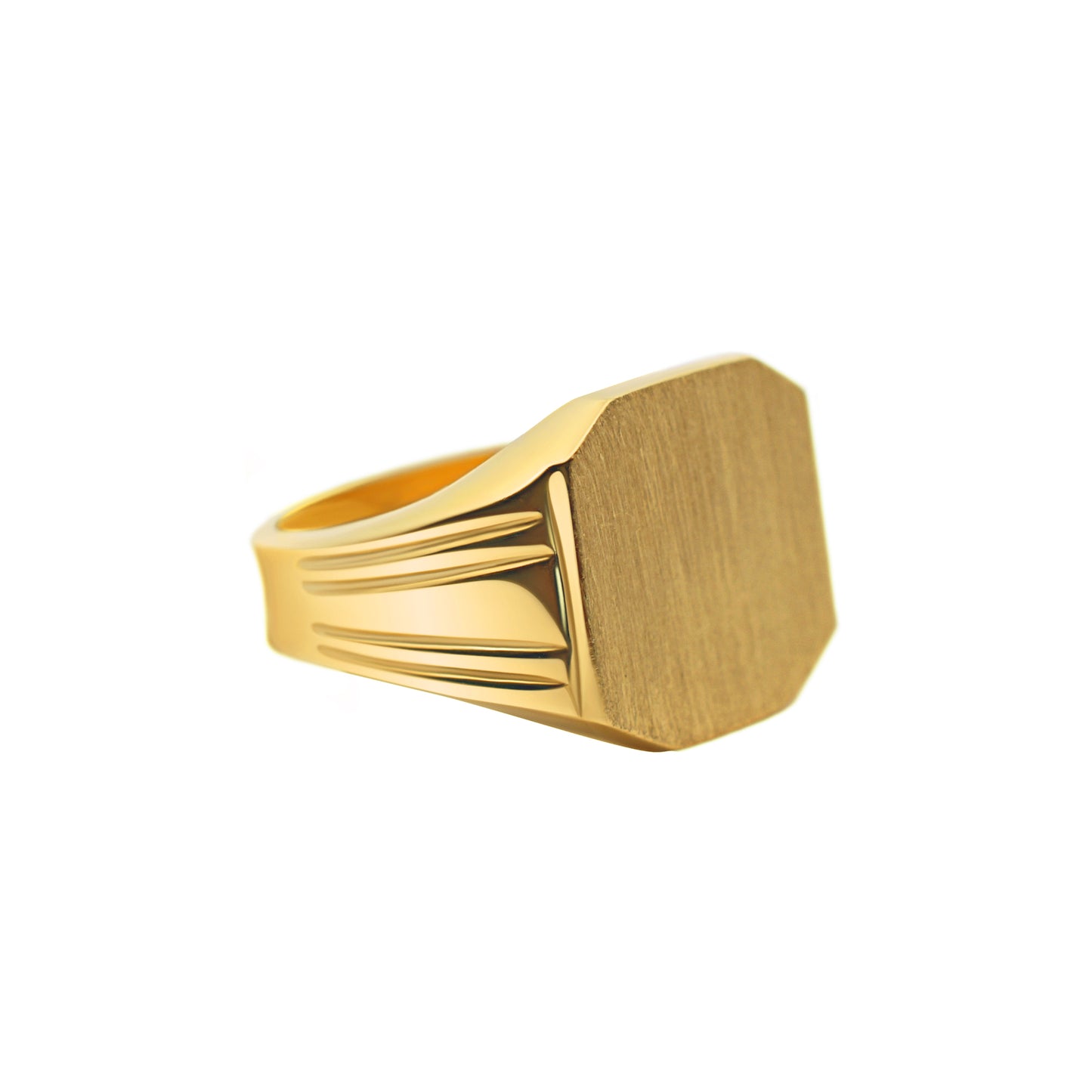 Square Octagon Signet Ring