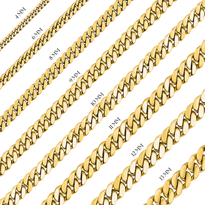 Gold Finished 925 Silver Handmade Cuban Link Bracelet
