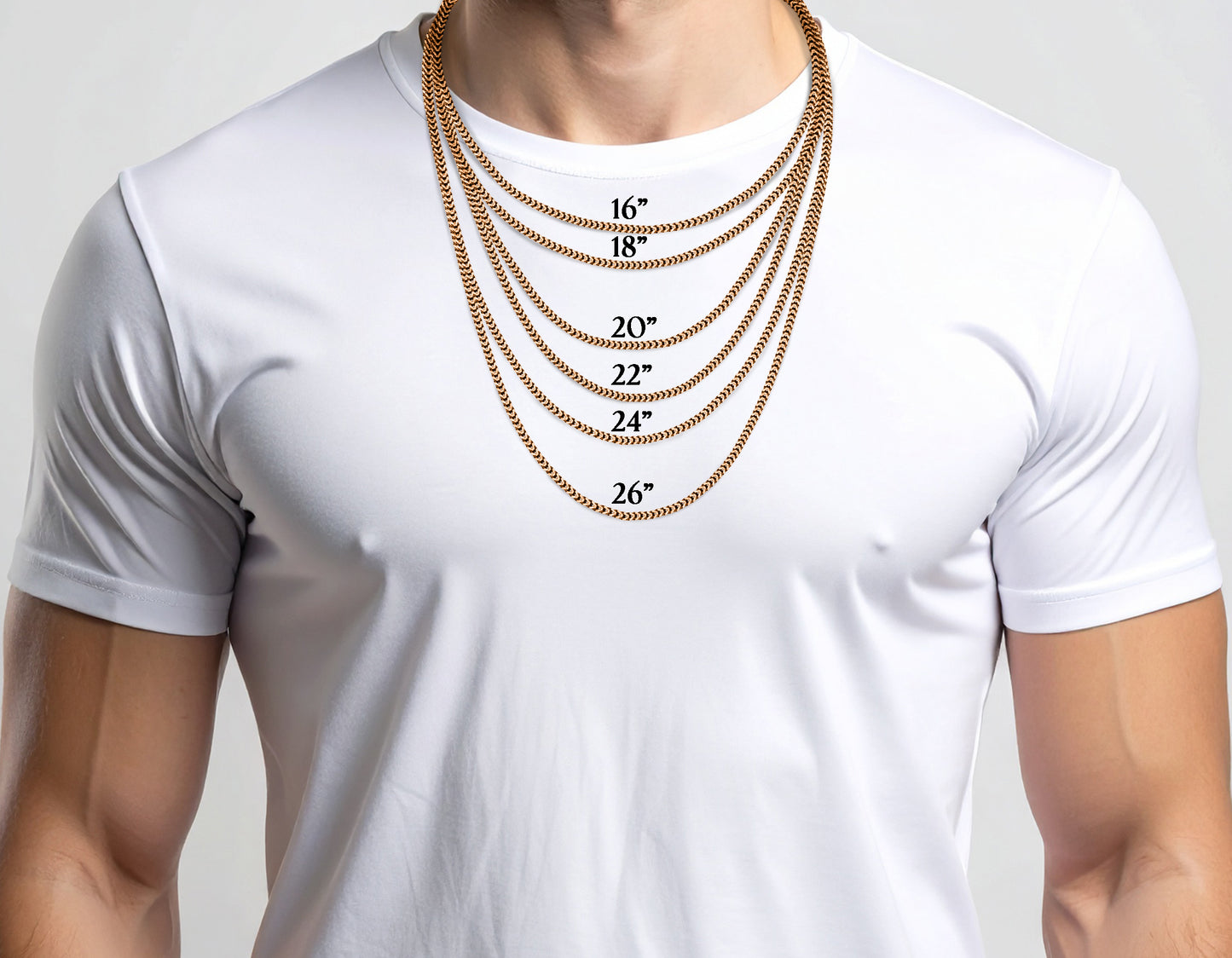 10K Rose Gold Franco Chain