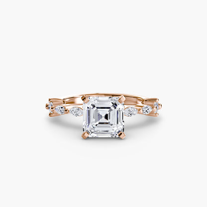 Solitaire with Eternity Pavé