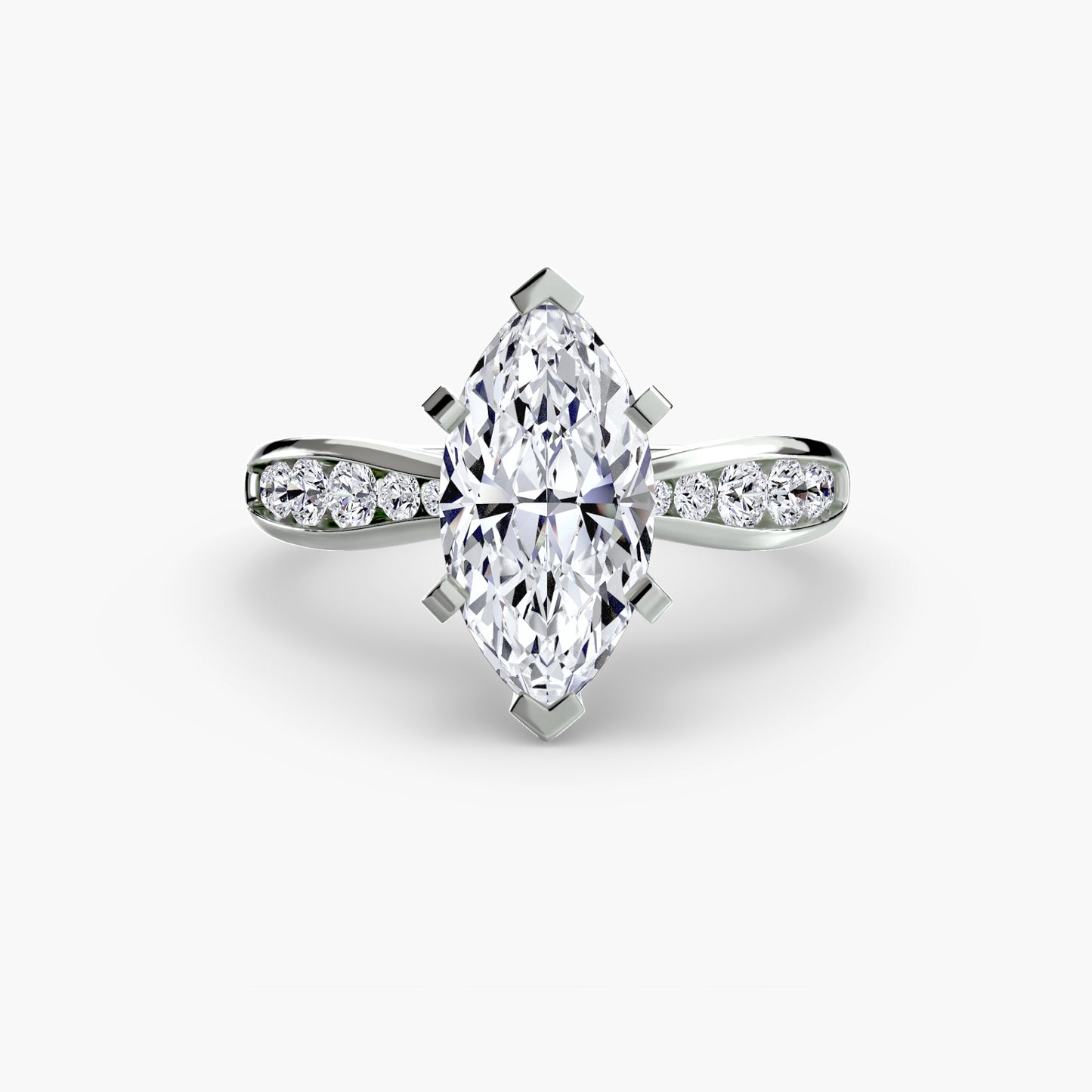 Solitaire with Pavé 3