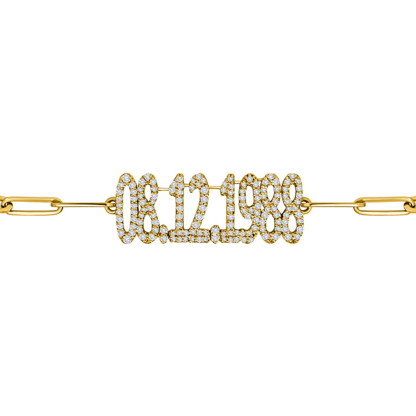 Yellow Gold Date Bracelet