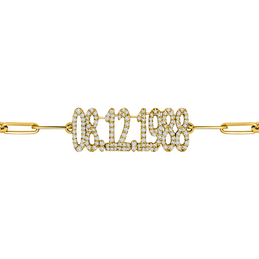Yellow Gold Date Bracelet