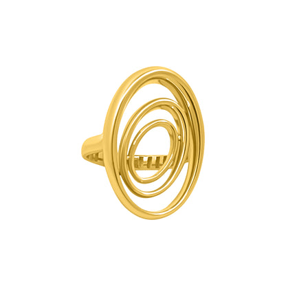Modern Spiral Statement Ring