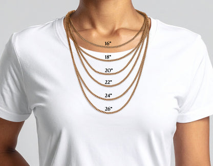 10K Rose Gold Franco Chain