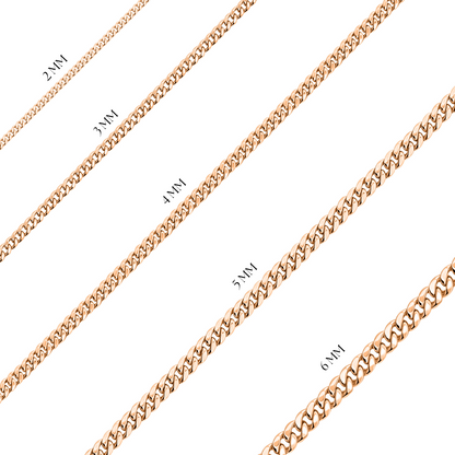 10K Rose Gold Cuban Link