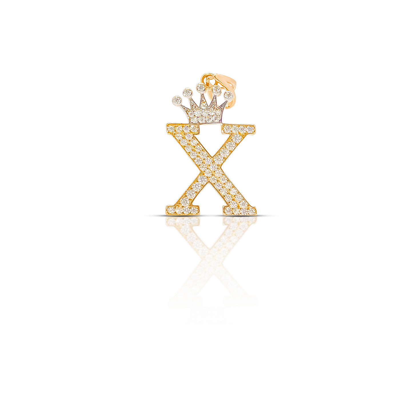 Crown Letter Pendant